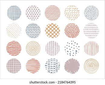 Pattern backgrounds, ornaments and frames. hand drawn style.