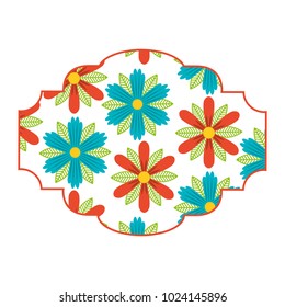 pattern badge floral decoration spring flower image