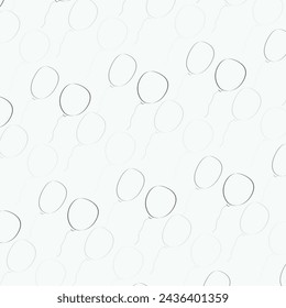 A pattern of balloons is drawn in black and white. The balloons are scattered throughout the image, with some closer to the foreground and others further back.