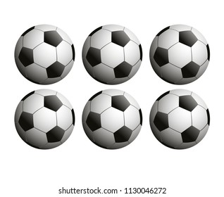 A pattern of balls in a vector.