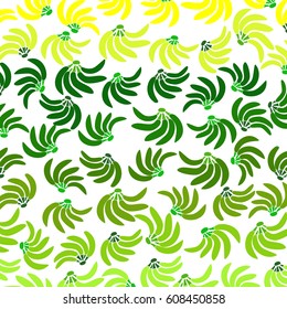Pattern with banana background. Cute vector background.