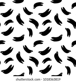 Pattern banana glyph design illustration