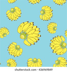 Pattern banana vintage seamless