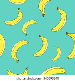 Pattern with bananas