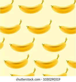 pattern with bananas. Tropical abstract background in retro style. Easy to use for backdrop, textile, wrapping paper, wall posters.