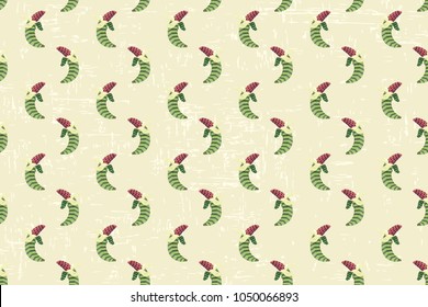 pattern with banana-watermelon. a joke of nature.