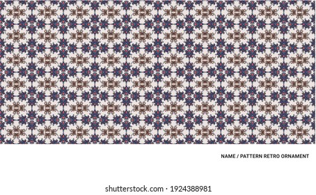 pattern with barocco elements in retro style on the beige background