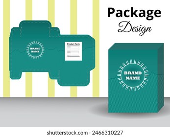 Pattern based box design template 
