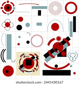 Pattern based on constructivism style. Vector. Pattern.