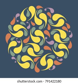 Pattern based on vegetable motifs