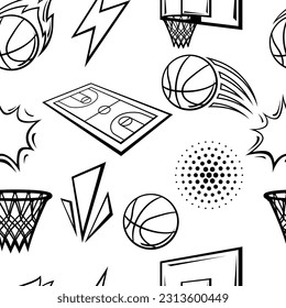 Free Basketball Doodle Art