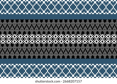 Patrón Flor de batik Damasco Étnico Boho Ikat Textura Fondo geométrico tribal