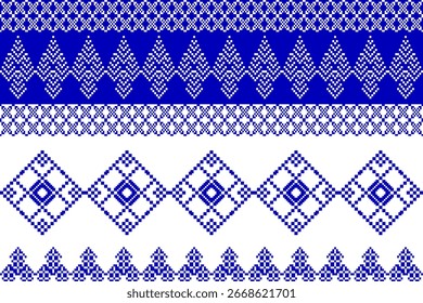 padrão batik flor damasco étnico boho ikat textura tribal fundo geométrico