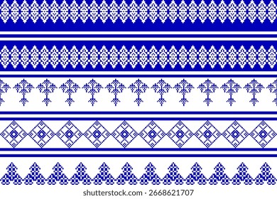 Patrón Flor de batik Damasco Étnico Boho Ikat Textura Fondo geométrico tribal