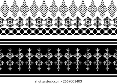 Patrón Flor de batik Damasco Étnico Boho Ikat Textura Fondo geométrico tribal