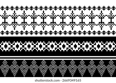 Patrón Flor de batik Damasco Étnico Boho Ikat Textura Fondo geométrico tribal
