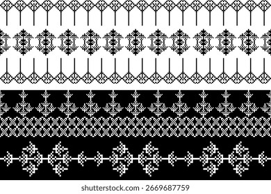 padrão batik flor damasco étnico boho ikat textura tribal fundo geométrico