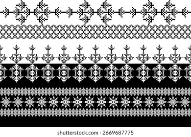 Patrón Flor de batik Damasco Étnico Boho Ikat Textura Fondo geométrico tribal