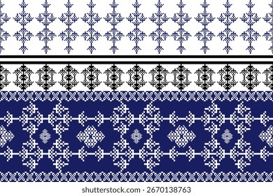 Patrón Flor de batik Damasco Étnico Boho Ikat Textura Fondo geométrico tribal