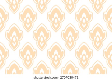 Patrón Flor de batik Damasco Étnico Boho Ikat Textura Fondo geométrico tribal