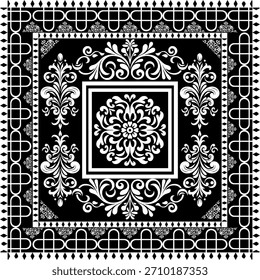 pattern batik flower damask ethnic boho ikat texture tribal geometric background