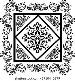 pattern batik flower damask ethnic boho ikat texture tribal geometric background