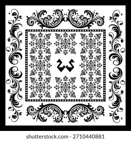 padrão batik flor damasco étnico boho ikat textura tribal fundo geométrico