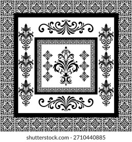 pattern batik flower damask ethnic boho ikat texture tribal geometric background