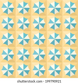 pattern beach umbrellas
