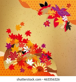 Pattern of beautiful autumn leaves
