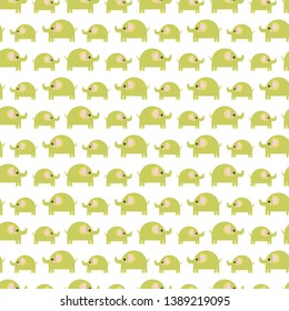 Pattern of beautiful elephants. Pattern Background with elephants. Children's drawing. Background of cute elephants