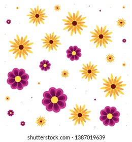 pattern of beautiful flowers natural