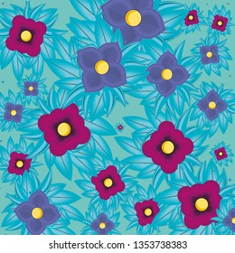 pattern of beautiful flowers nature
