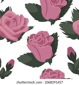 A pattern of beautiful roses. It can be used as wrapping paper, on the cover of notebooks, print on fabric.