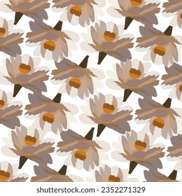 Pattern of beauty watercolor flowers new