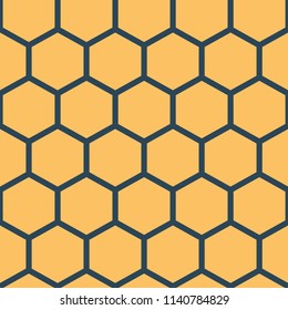 Pattern with bee honeycombs