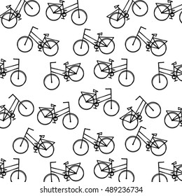 pattern bicycle poster icon vector illustration design