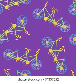 Pattern with bicycles