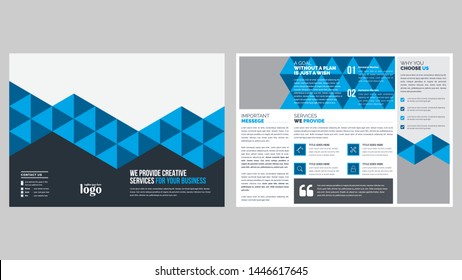 Pattern Bifold Brochure Template for any type of corporate use