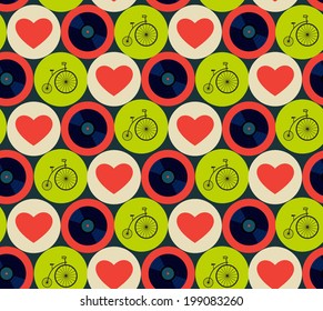pattern with bike