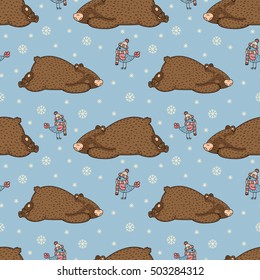 pattern birds and bears