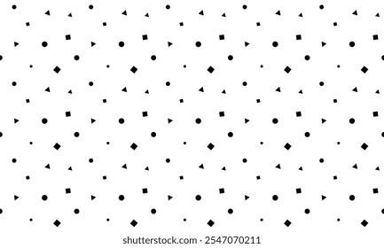 Pattern with black dots shape 