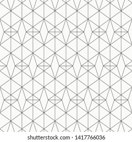 Pattern Black Geometry Of Pentagon Background.