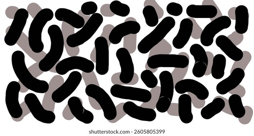 Pattern Black and gray big short line