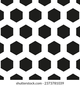 Pattern of black hexagons. Vector illustration. EPS 10.