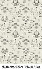 pattern black jaguar. cult print
