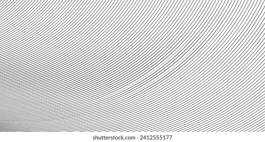 pattern of black lines on white background. Vector illustration
