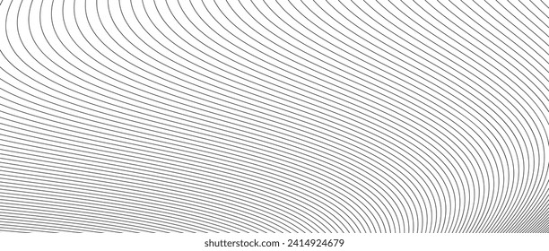 pattern of black lines on white background. Vector illustration