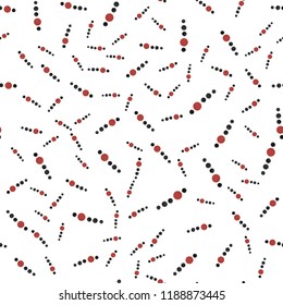 Pattern black and red points. For your design. For your design. Vector.