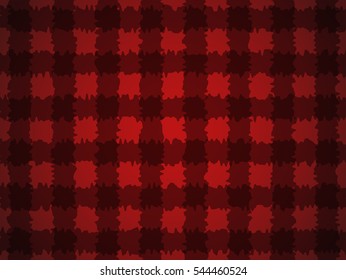Pattern with black squares on a red background lumberjack for your creativity